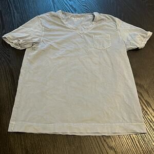 Circolo 1901 Blue Grey V Neck Pocket T Shirt Size Large